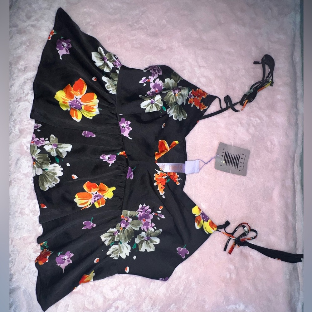 Savage Fenty silk loungewear top